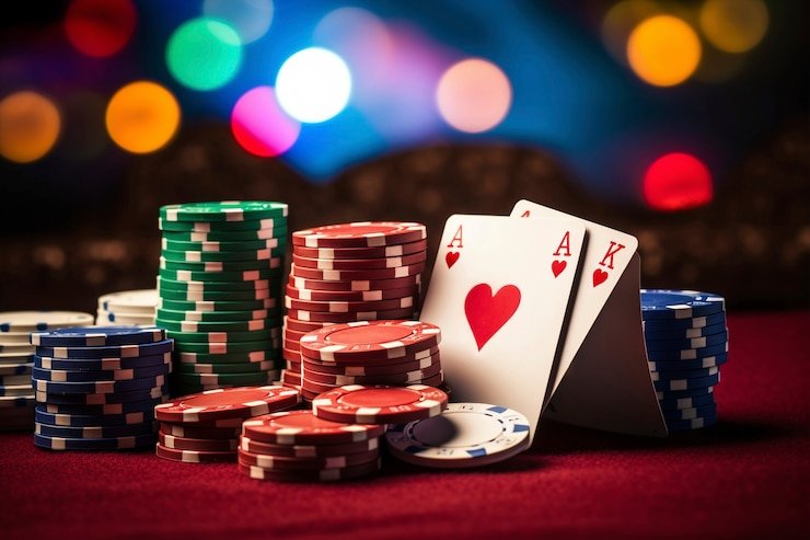 Tampilan live kasino dengan meja blackjack dan dealer langsung